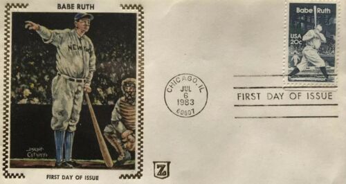 Babe Ruth Cachet - First Day Of Issue July 6,1983