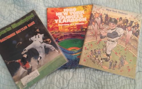 1980 NEW YORK YANKEES Yearbook Official Magazine Sports Illustrated Lot Vintage