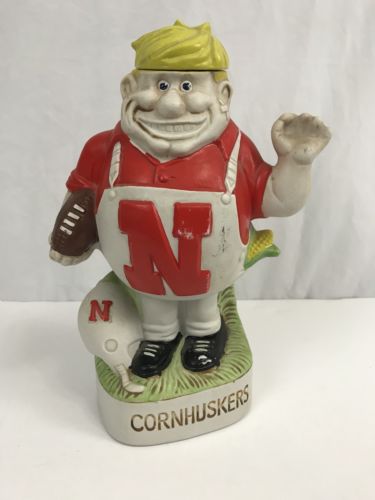 1974 Nebraska Cornhuskers Football Herbie Husker McCormick Decanter Very Rare