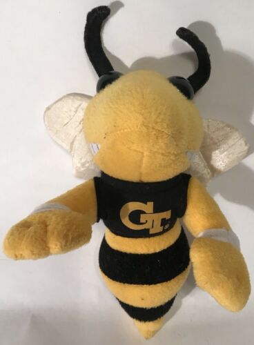 Vintage Georgia Tech GT Buzz Yellow Jackets 8” Plush Campus Critters 1998 Mascot
