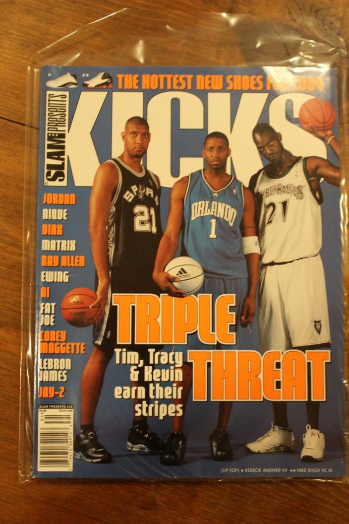 SLAM-KICKS-2004-Tim Duncan San Antonio Spurs-2004-Lebron James-Triple Threat