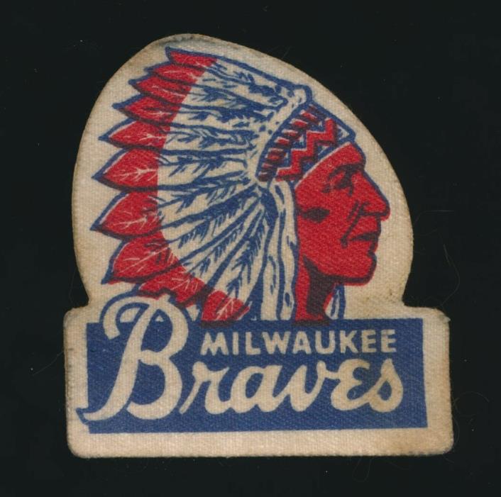 1950's Milwaukee Braves -ORIGINAL PATCH (From set) *Unused* -NOT MODERN
