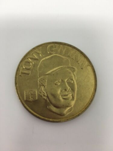 Solid Brass Tony Gwynn Baseball Coin MLB Milk Caps Pogs Slammer Vintage 1992