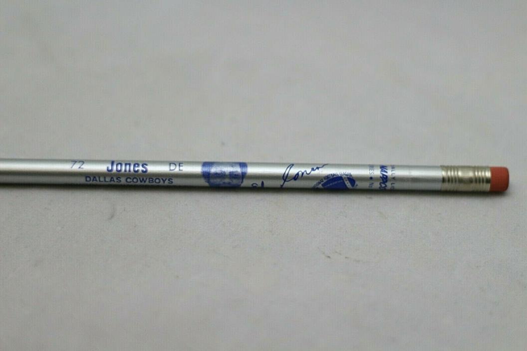 1980s Ed Jones (Too Tall) Dallas Cowboys Nappco Pencil Rare 2nd Series 4/18 New