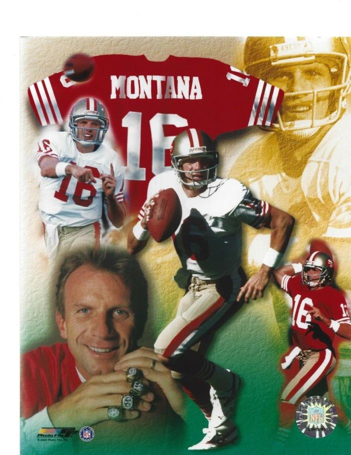 Joe Montana 49ers Football  Legend  8 x 10 Photo