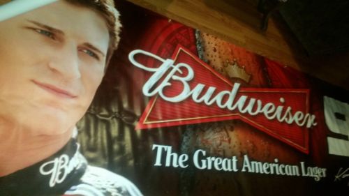 2008 Kasey Kahne NASCAR Budweiser Beer Heavy Vinyl Banner - 35