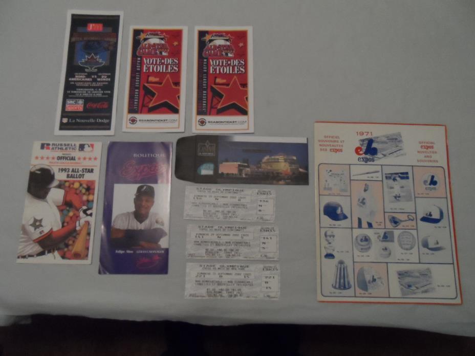 Canadiens/Expos, and Others,  Vintage Memorabilia