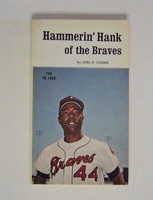 RARE 1971 Hammerin' Hank of the Braves Book - CRAZY low price SALE