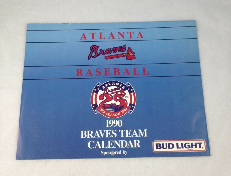 1990 Atlanta Braves Team Calendar