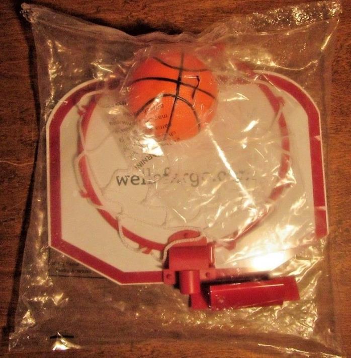 wells fargo mini basketball court with ball and hardware new