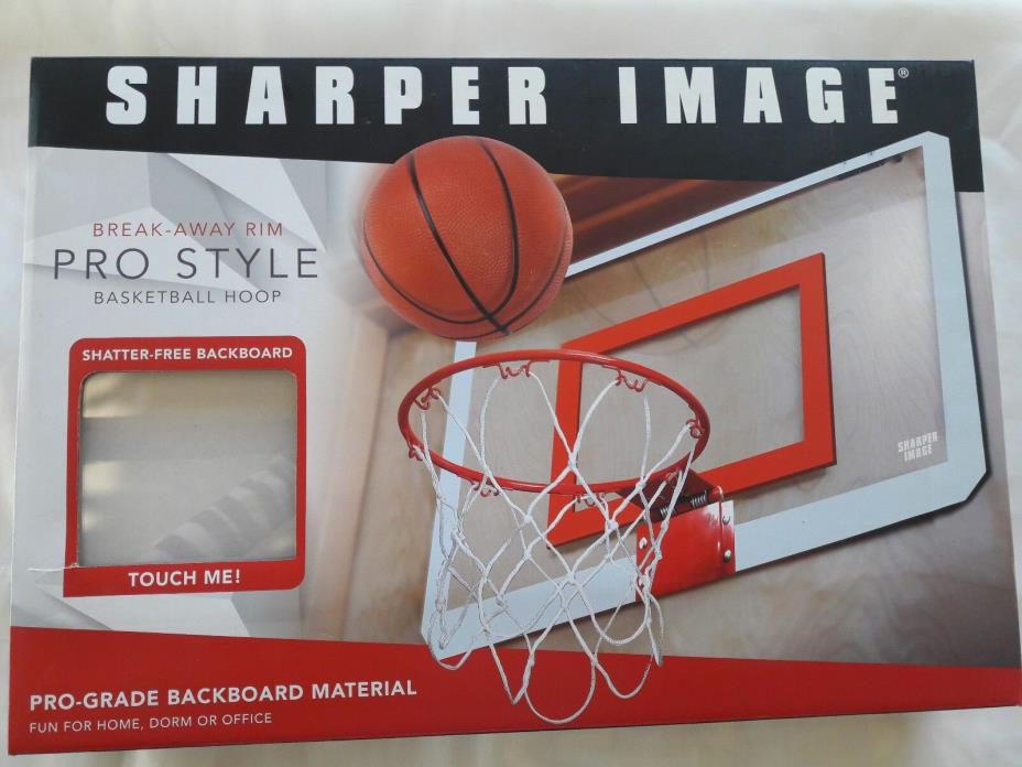 Sharper Image Break-Away Rim Pro Style Basketball Hoop ~ Brand New