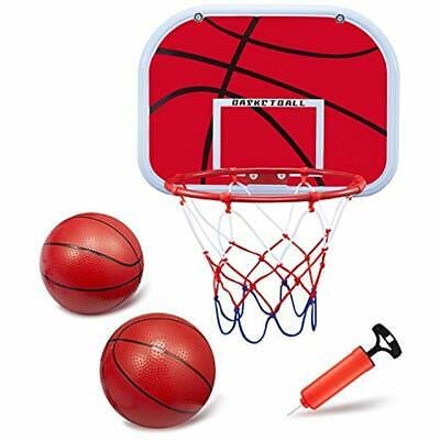 Toy Basketball BESTTY Mini Hoop Set (13.4''x9.8'' Backboard) Metal Rim Hanging 