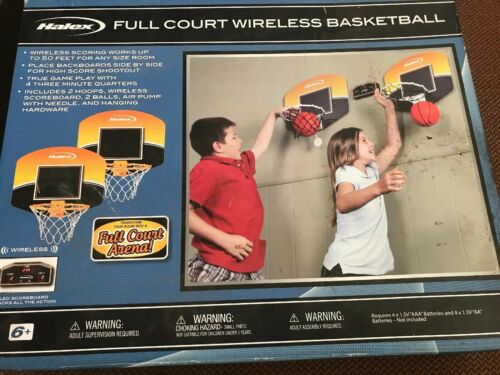 Halex Kids Full Court Wireless Mini Basketball Set W/ Wireless Scoreboard - NEW