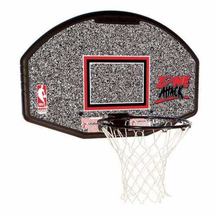 Spalding NBA Eco-Composite 44 Inch Basketball Backboard Rim Net Combo Plastic