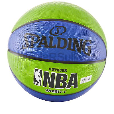 Spalding NBA Varsity Outdoor Rubber Basketball Green/Blue
