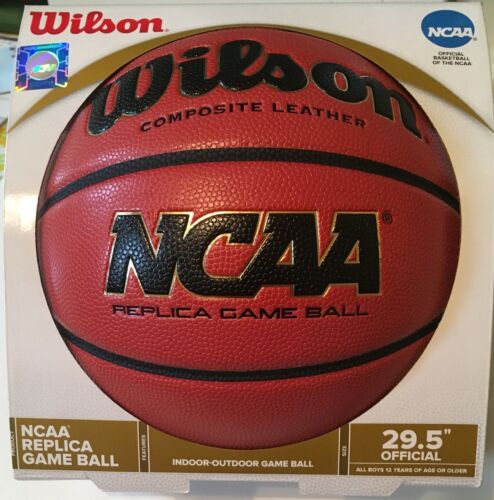 ?? Brand New Wilson NCAA Official Replica Game Basketball Ball Leather 29.5”