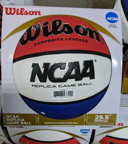 Wilson NCAA Special Edition Basketball Red White Blue Size 7/ 29.5” Licensed