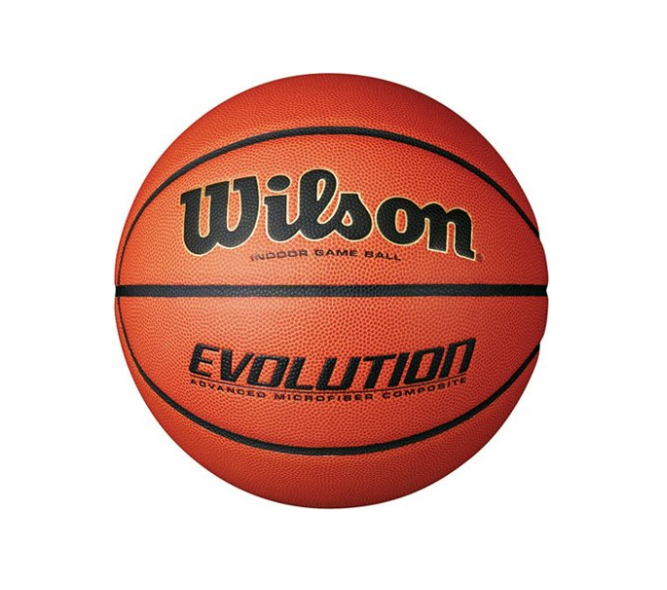 Wilson Evolution Indoor Game Basketball, Orange, 29.5 
