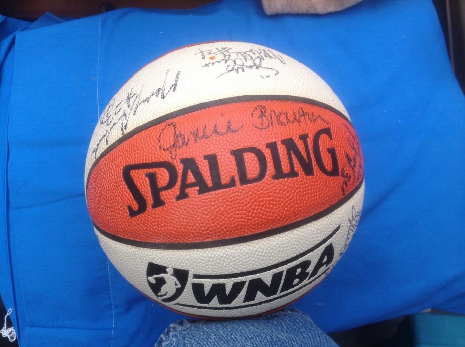 Spalding WNBA Official Game Ball Basketball-Team Rockers Signed Janice Braxton+