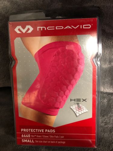 McDavid Hex Protective Knee / Elbow / Shin Pads - Small - Pink - 1 pair [MB-M]