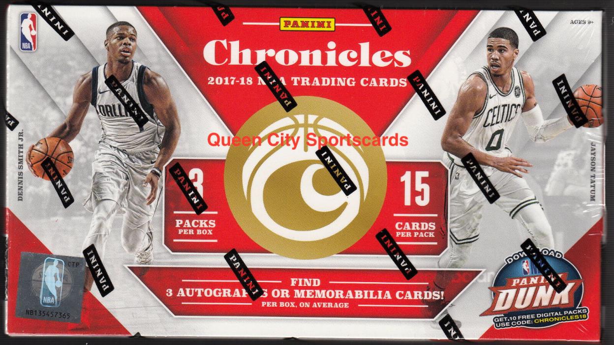 2017/18 Panini Chronicles Basketball Factory Sealed Hobby Box