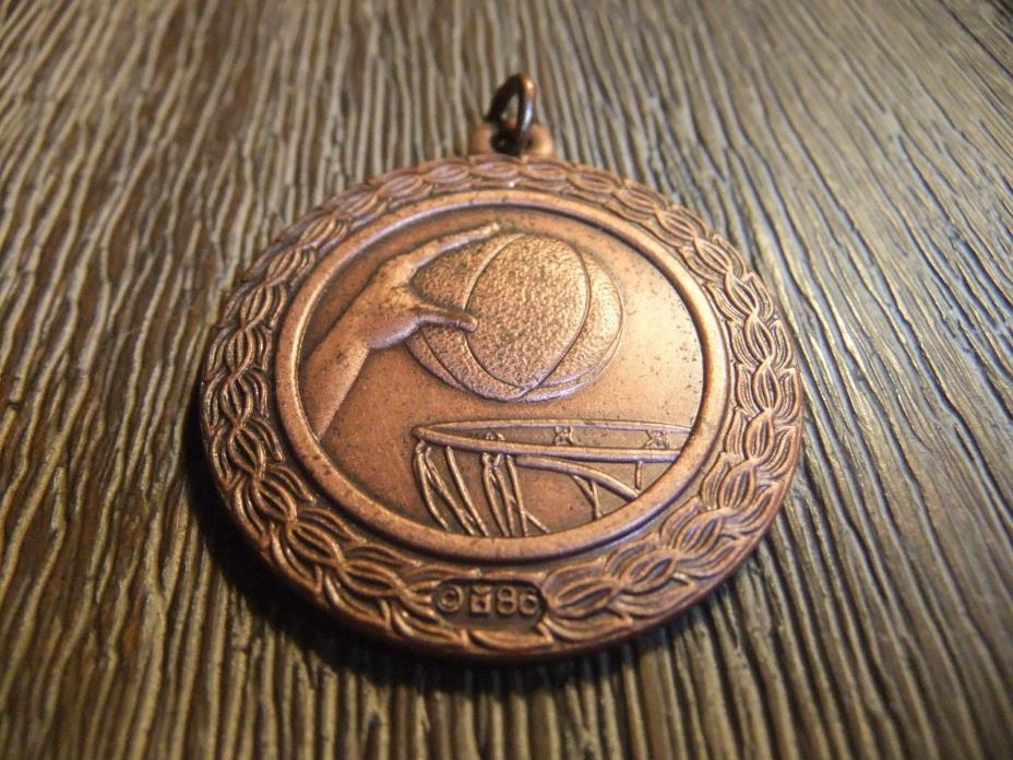 Basketball Metal Copper Coin/Award Vintage Collectibles - Signed