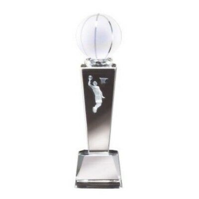 BASKETBALL MARCH MADNESS CHAMPION  CRYSTAL TROPHY 8.75