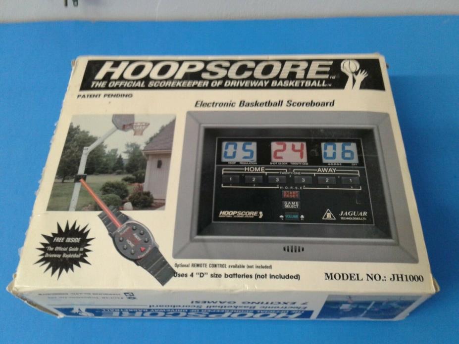 Hoopscore model JH1000 Driveway Basketball Scoreboard NEW old Stock