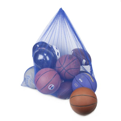 Bags in Heavy Duty Mesh by Crown Sporting Set of 12 Blue Coaches Equipment