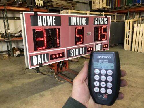 Used LED Nevco Baseball Scoreboard