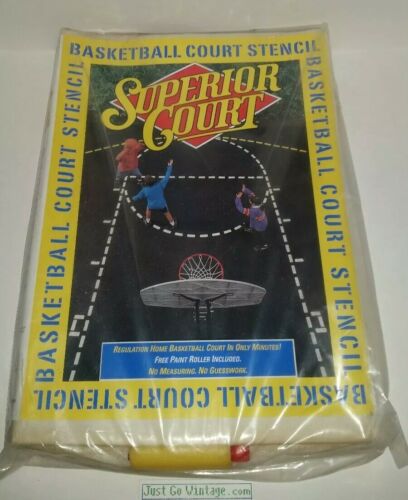 NEW Superior Court Regulation Size Basketball Stencil w/ 3 Point Line & Roller