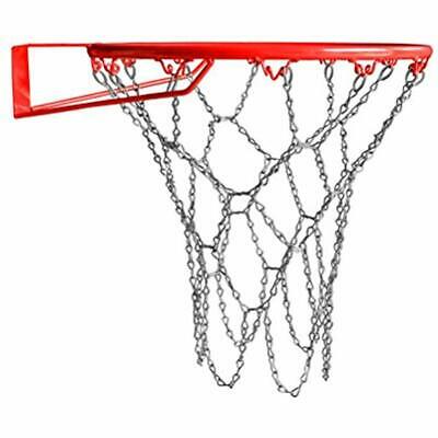 Metal Basketball Net With 12 Closure Hoops, Fits All Standard Size Rims, Indoor