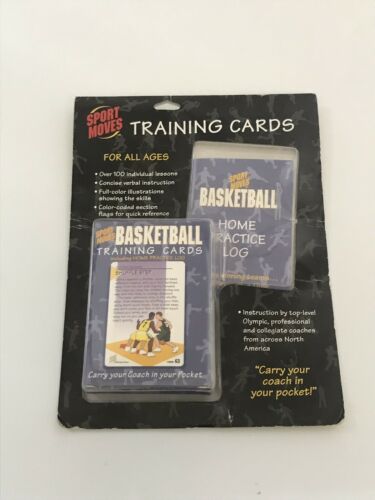 NEW Basketball Training Cards Sport Moves Coach Lessons Learning Flash Card Deck