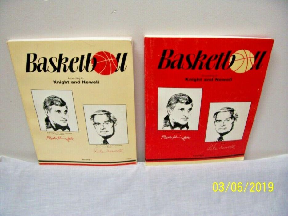 2 Basketball Manuals Vol 1 & 2 By Coaches Bob Knight/Pete Newell! FREE Shipping!