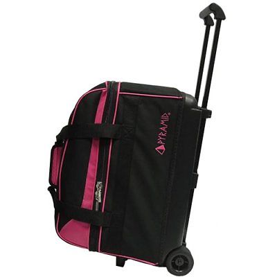 Rolling Bowling Bag (Pink/Black) holds 2 balls, 3