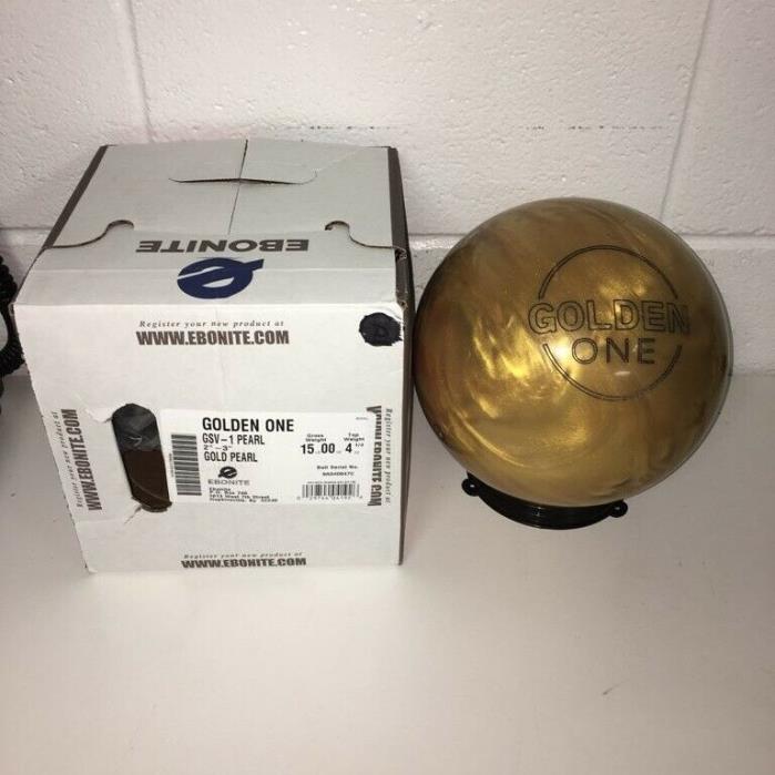 NEW 15# Ebonite Golden One LIMITED EDITION! RARE! LAST ONE! FREE SHIPPING!