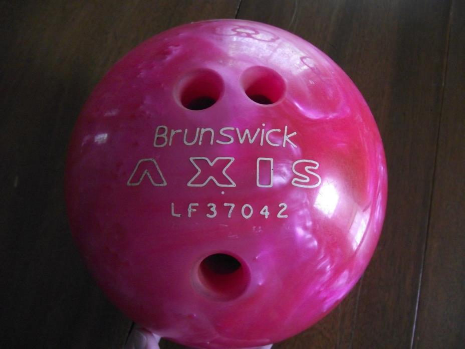 SALE Vintage pink Brunswick axis bowling ball 8lb 5 oz bruns wick bowling rare