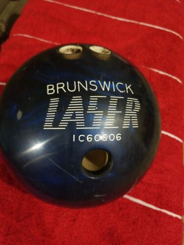 Brunswick Laser 16 pounds bowling ball vintage