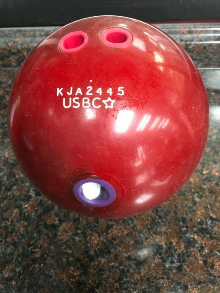 BRUNSWICK TZONE RED SPARKLE  15lbs Good Condition
