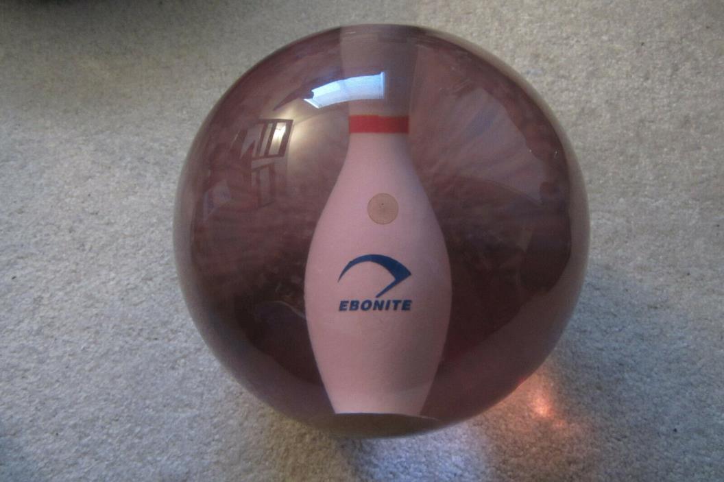 14# NIB ebonite clear pin bowling ball - rare