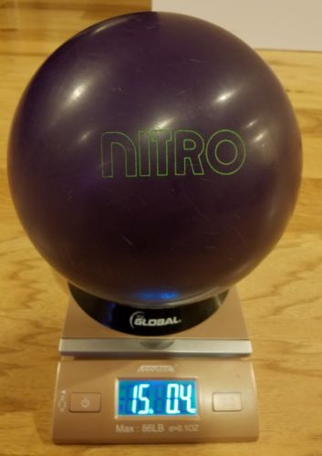 Ebonite Purple Nitro Used 15 Pound Bowling Ball
