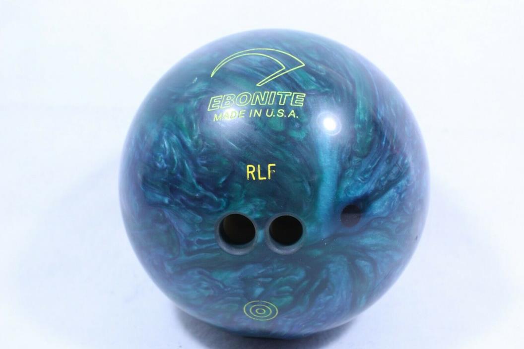 ebonite maxim bowling ball 8 lbs blue green swirl color pre owned