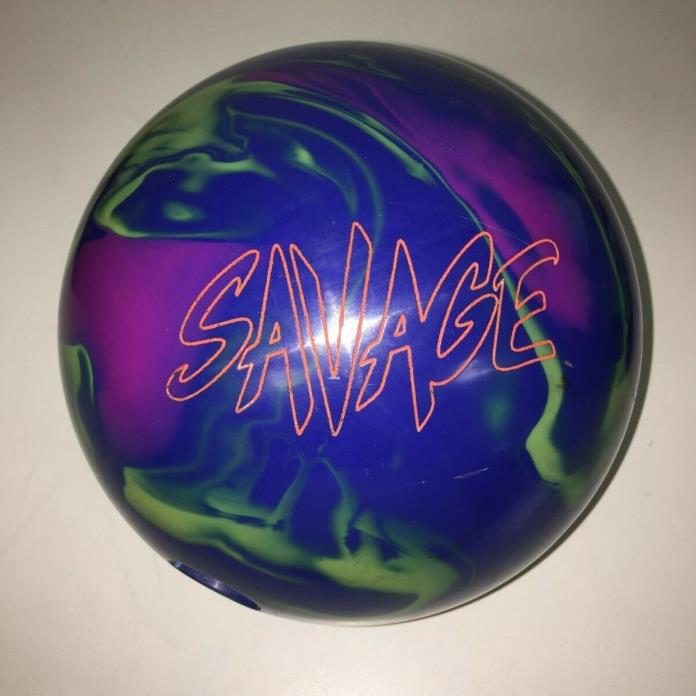USED 16# Columbia 300 Savage Reactive Resin Bowling Ball - 4 5/8