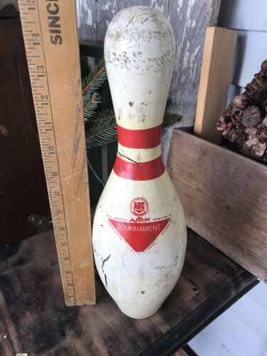 ABC Approved Bowling Pin Blue  Eagle Dura Mark Plastic Coating Worn Used AMF