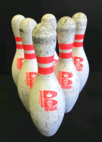 Brunswick USBC Max Approved Plastic Coated Bowling Pins Lot Of 5