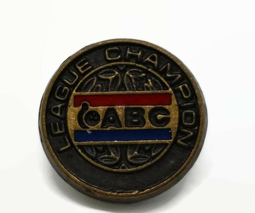 ABC League Champion American Bowling Congress Lapel Hat Pin Sport Made In USA