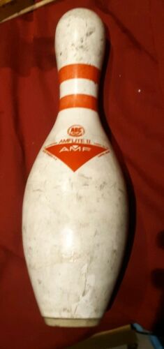 Vintage AMF Bowling Pin Plastic Coated ABC Approved AMFLIE II Man Cave Item