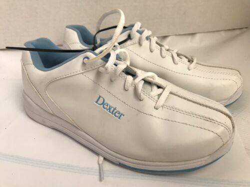 Dexter Raquel IV White/Blue Women's Bowling Shoes Size 8.5