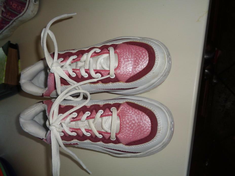 Dexter Womens Slide-Rite Bowling Shoes White Pink Right & Left Hand Lace Up 7M