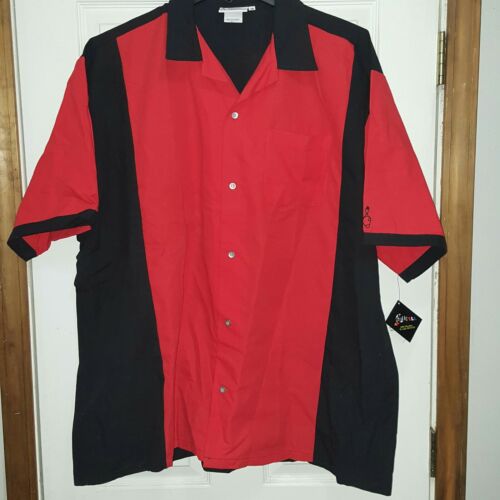 Cruisin USA Men's Red & Black Bowling Shirt Size 3XL  NWT